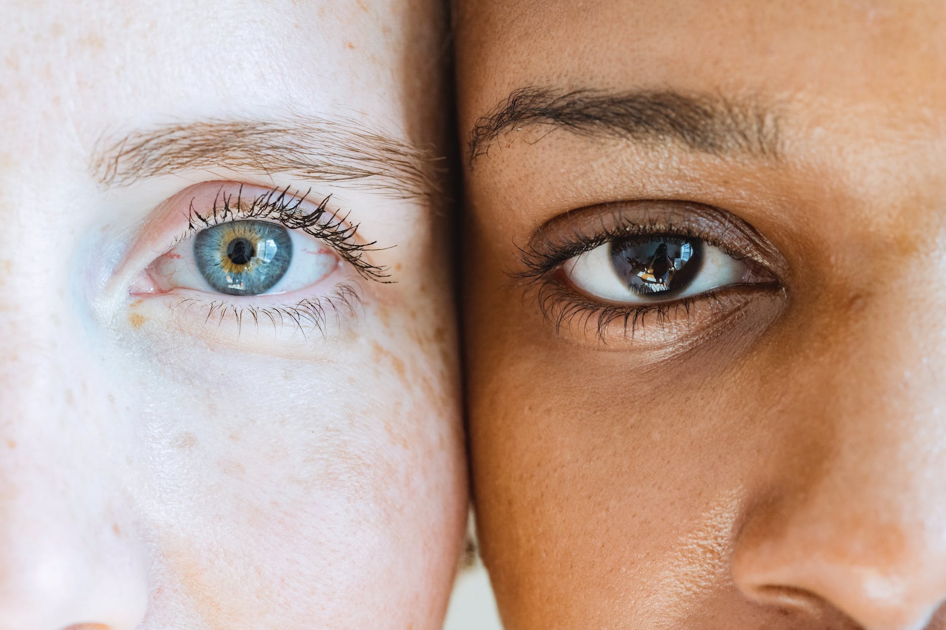 diverse women looking at camera