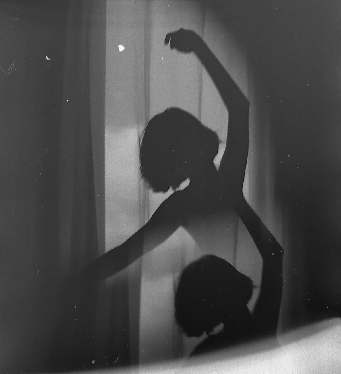 reflection of woman dancing